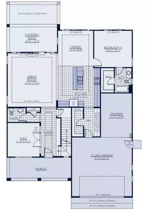 Floorplan - 7322 E La Sala Ln, Florence, AZ 85132 photo 1 of 2