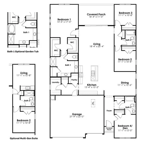 Floorplan - 634 Shining Sun Ct, Gilbert, SC 29054 photo 1 of 1