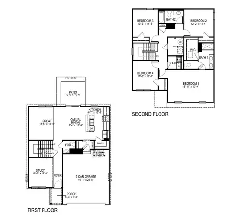 Floorplan - 3321 Sika Trl, Waterloo, IN 46793 photo 1 of 1