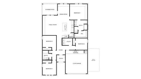 Floorplan - 3548 N 33rd St, Broken Arrow, OK 74014 photo 1 of 1