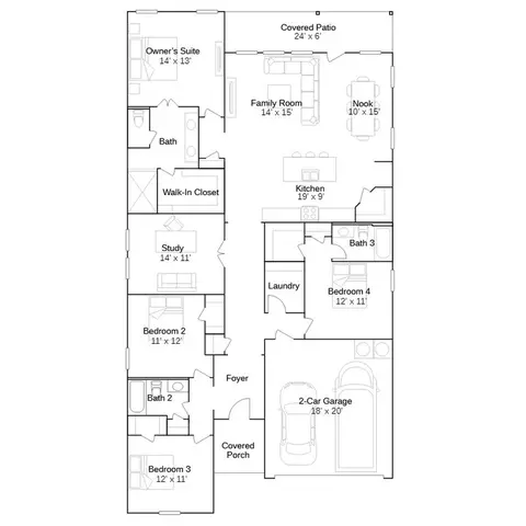 Floorplan - 6036 S 3rd St, Broken Arrow, OK 74011 photo 1 of 1