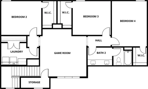 Floorplan - 108 E Luna Blue Ln, Jarrell, TX 76537 photo 2 of 2