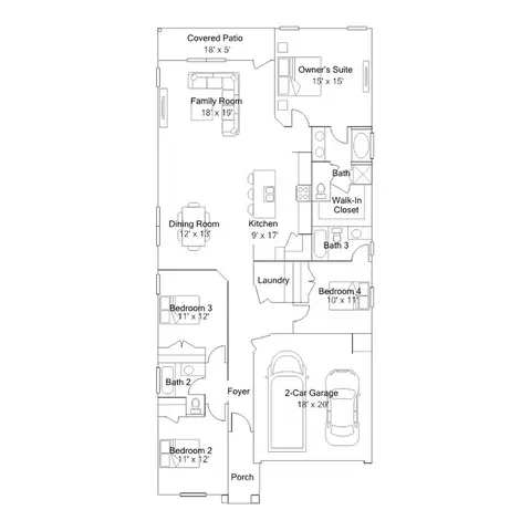 Floorplan - 165 Dreyer, Kyle, TX 78640 photo 1 of 1