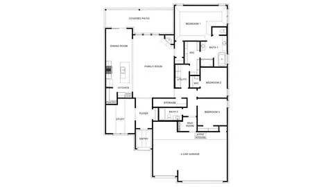 Floorplan - 861 W 83rd St, Tulsa, OK 74132 photo 1 of 1