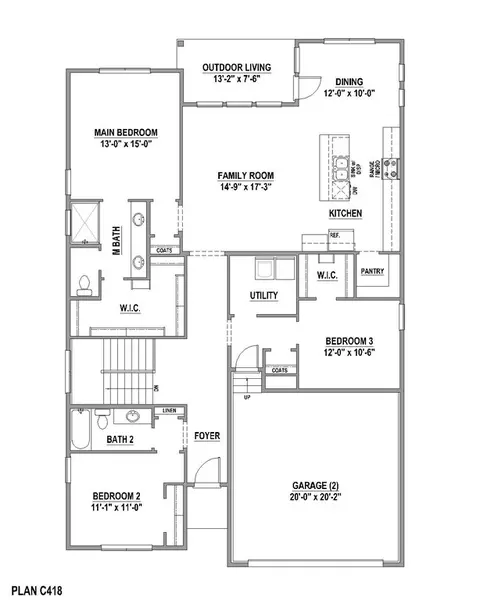 Floorplan - 2093 Falling Leaf, Windsor, CO 80550 photo 1 of 4