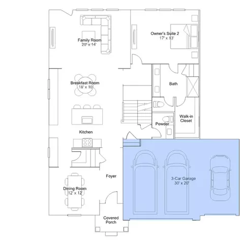 Floorplan - 14943 S Henebry Ln, Plainfield, IL 60544 photo 2 of 5