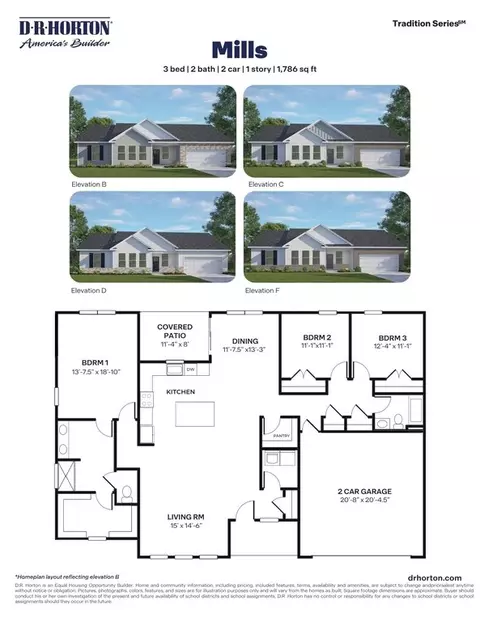 Floorplan - 10907 Beard Way, Bailey, NC 27807 photo 1 of 1