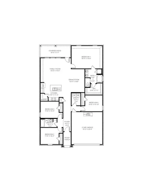 Floorplan - 116 Esson Dr, Maurice, LA 70555 photo 1 of 1