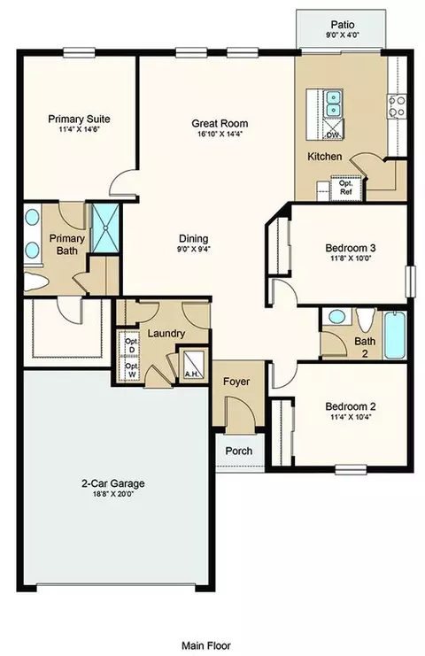 Floorplan - 13610 Cornerstone Way, Parrish, FL 34219 photo 1 of 1