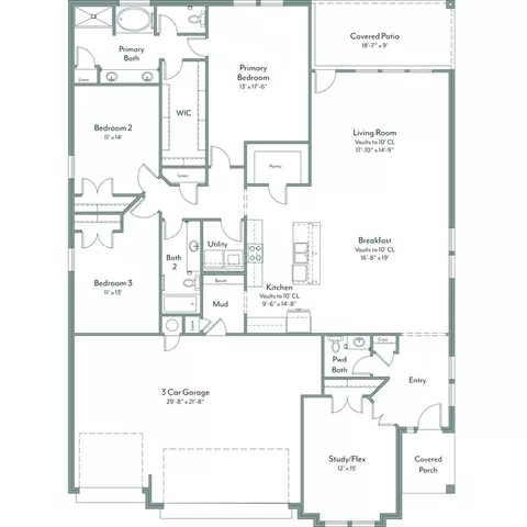Floorplan - 16140 Tall Grass Dr, Moore, OK 73170 photo 1 of 1