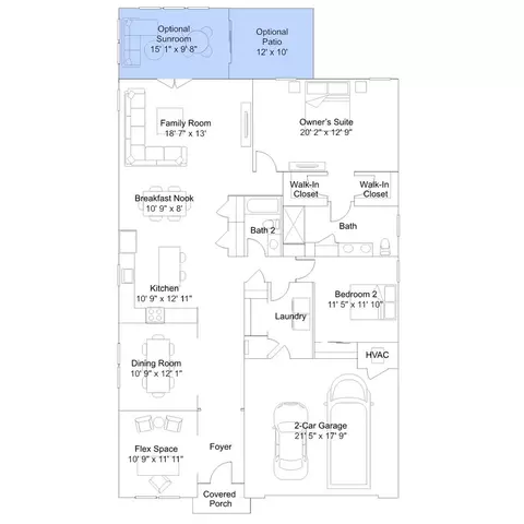Floorplan - 233 Cosmos Ln, Dover, DE 19904 photo 3 of 6