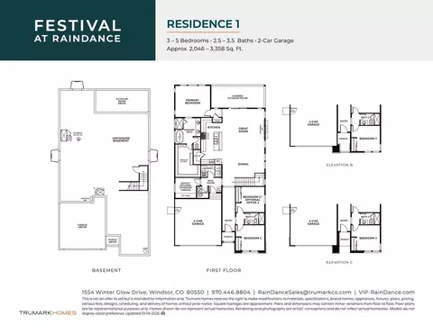 Floorplan - 1554 Winter Glow Dr, Windsor, CO 80550 photo 1 of 3