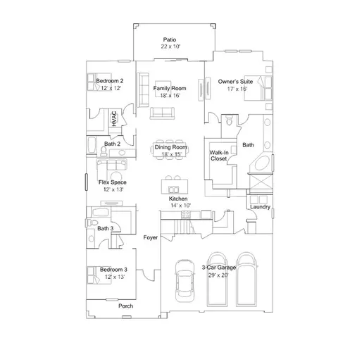 Floorplan - 11940 Violet Jasper Dr, Parrish, FL 34219 photo 1 of 1