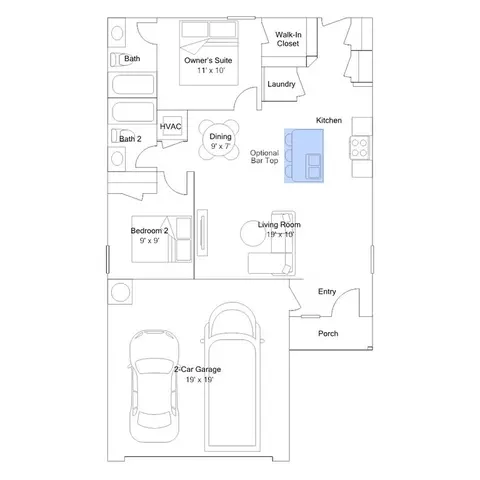 Floorplan - 0 Jasmine Ct, Beebe, AR 72012 photo 3 of 4