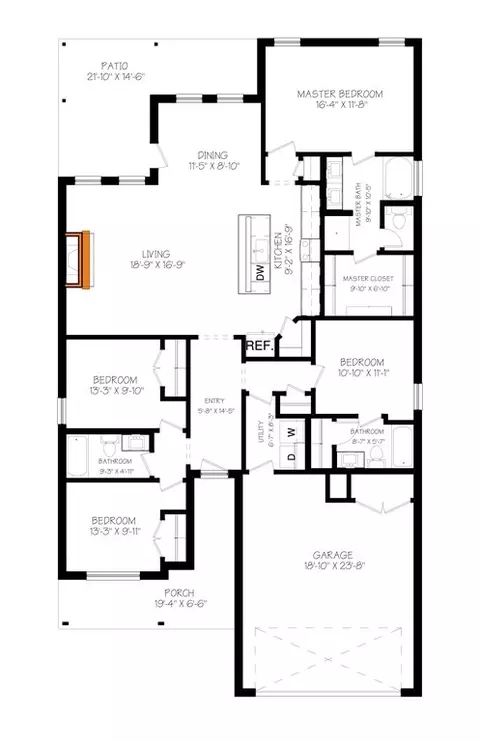 Floorplan - 8513 24th St, Lubbock, TX 79407 photo 1 of 1