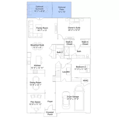 Floorplan - 233 Cosmos Ln, Dover, DE 19904 photo 3 of 9