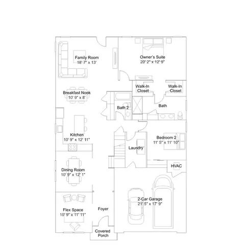 Floorplan - 233 Cosmos Ln, Dover, DE 19904 photo 1 of 9