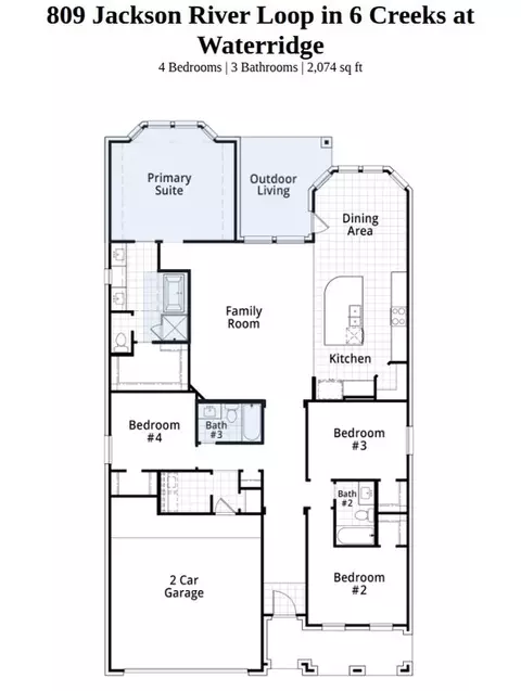 Floorplan - 809 Jackson River Loop, Kyle, TX 78640 photo 1 of 1