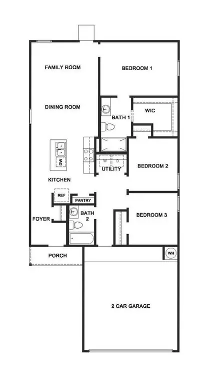 Floorplan - 813 Cr 313, Jarrell, TX 76537 photo 1 of 1