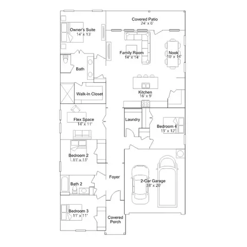 Floorplan - 5963 Serrate St, Pace, FL 32571 photo 1 of 1