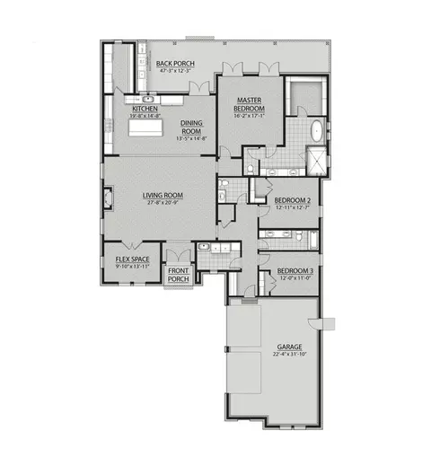 Floorplan - 28 N Saint Claire Ln, Freeport, FL 32439 photo 1 of 1
