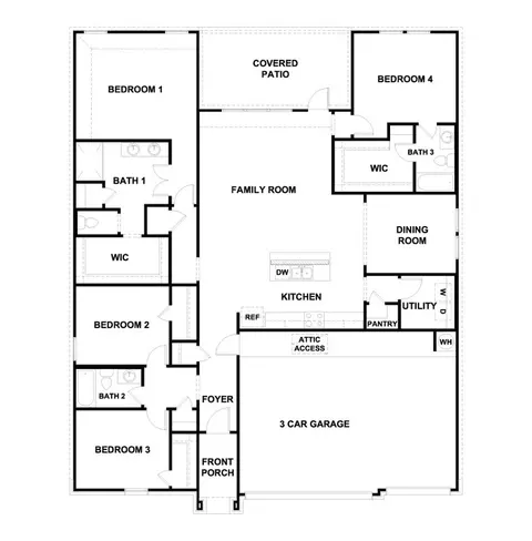 Floorplan - 2140 Ghost Rider Ct, Leander, TX 78641 photo 1 of 1