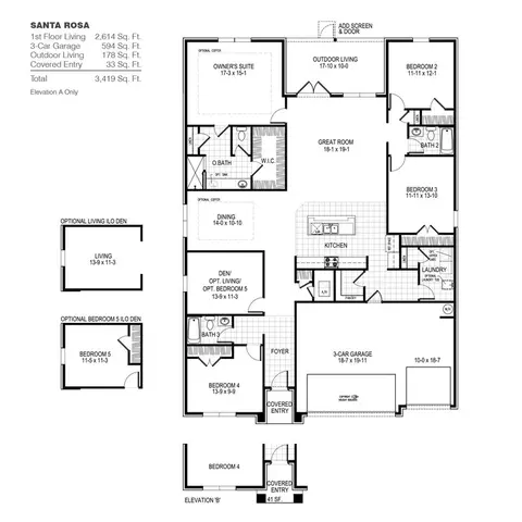 Floorplan - 6967 Cottage Row St, Pace, FL 32571 photo 1 of 1