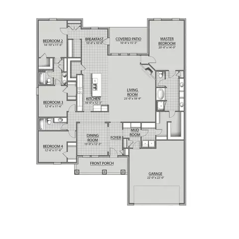 Floorplan - 14 Splendor Run, Freeport, FL 32439 photo 1 of 1