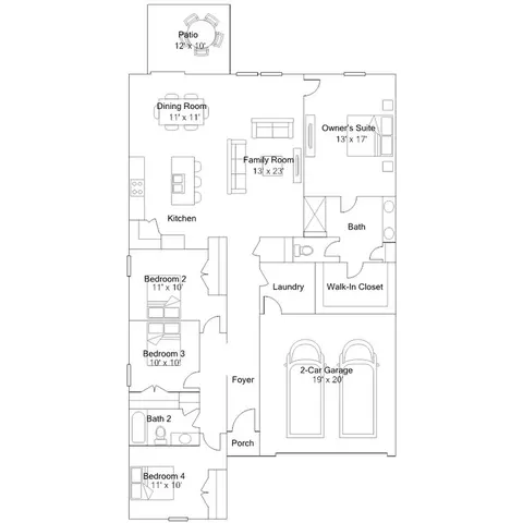 Floorplan - 545 Cambria Dr, Longs, SC 29568 photo 1 of 2