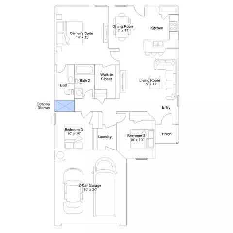 Floorplan - 634 Audrey Dr, Tuttle, OK 73089 photo 3 of 3