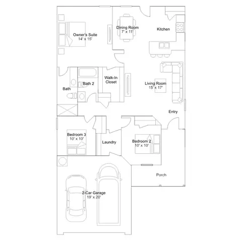 Floorplan - 634 Audrey Dr, Tuttle, OK 73089 photo 2 of 2
