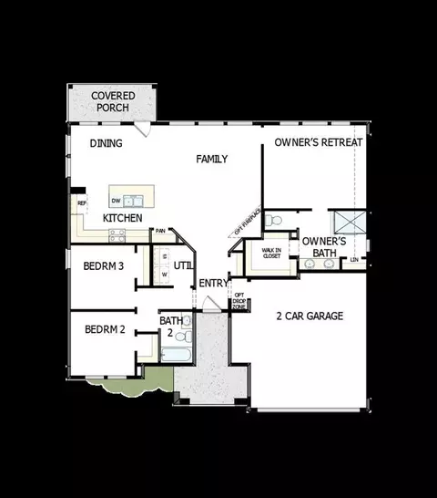 Floorplan - 917 Cherrystone Loop, Buda, TX 78610 photo 1 of 1