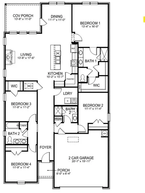 Floorplan - 1235 Eidson St, Athens, AL 35611 photo 1 of 1