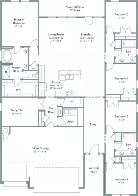 Floorplan - Elena Dr., Blanchard, OK 73010 photo 1 of 1