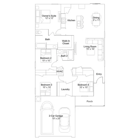Floorplan - 15 Leruss Blvd, Cabot, AR 72023 photo 6 of 6