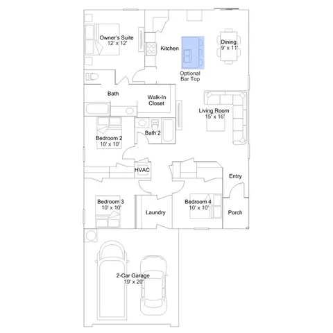 Floorplan - 15 Leruss Blvd, Cabot, AR 72023 photo 3 of 6