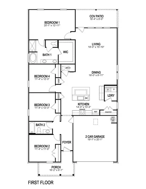 Floorplan - 35530 Evers Dr, Denham Springs, LA 70706 photo 1 of 1