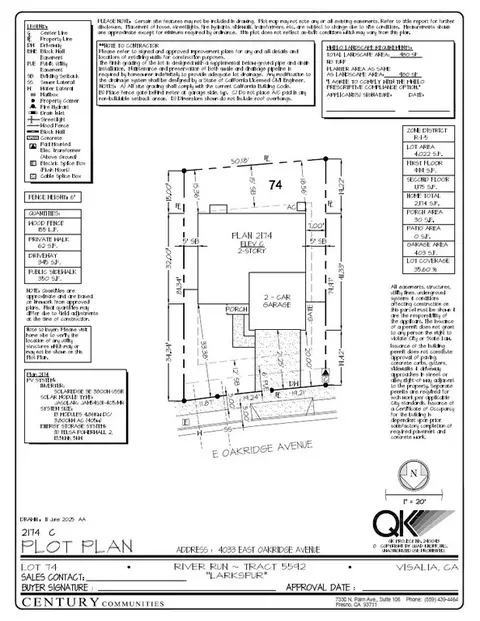 Floorplan - 4033 E Oakridge Ave, Visalia, CA 93292 photo 1 of 1