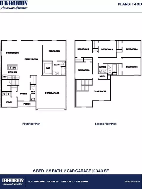 Floorplan - 954 Sutherland Falls St, Conroe, TX 77303 photo 1 of 1