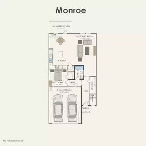 Floorplan - 6509 Adderly Rd, Pilot Point, TX 76258 photo 1 of 2