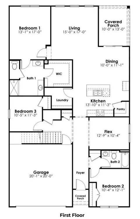 Floorplan - 123 Ruby Prince Rd, Gilbert, SC 29054 photo 1 of 1