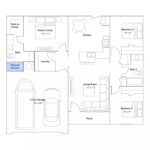 Floorplan - Blackberry Ridge Dr., Mcloud, OK 74851 photo 2 of 3