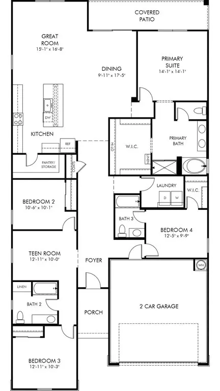 Floorplan - 24389 Graham Trl, Buckeye, AZ 85326 photo 1 of 1