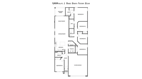 Floorplan - 14011 E Canidae Dr, Vail, AZ 85641 photo 1 of 1