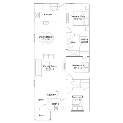 Floorplan - 314 Avre Loop, Kyle, TX 78640 photo 1 of 1