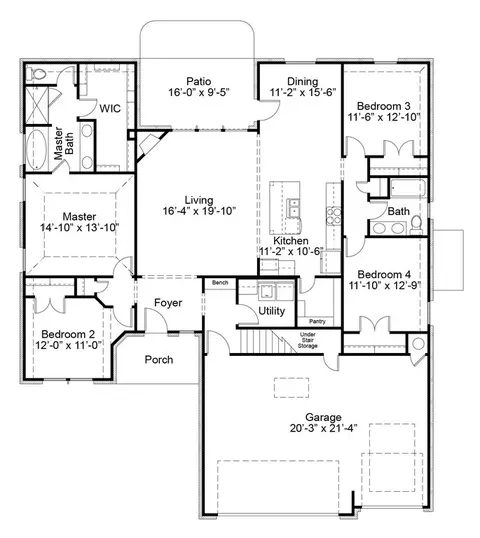 Floorplan - 7201 E Oakland St, Broken Arrow, OK 74014 photo 1 of 1