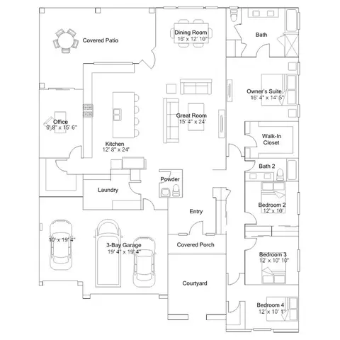 Floorplan - 8522 Pamplona Ln, Shafter, CA 93263 photo 1 of 1
