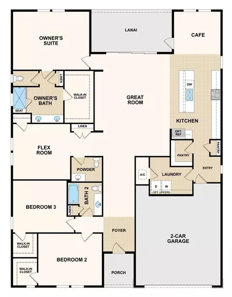 Floorplan - 636 Knotted Birch Ave, Saint Augustine, FL 32092 photo 1 of 1