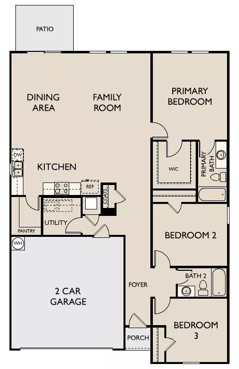 Floorplan - 2562 Adler Ln, Mims, FL 32754 photo 1 of 1