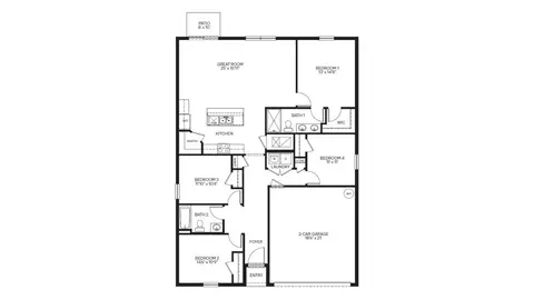 Floorplan - 10975 Gentle Current Way, Parrish, FL 34219 photo 1 of 1